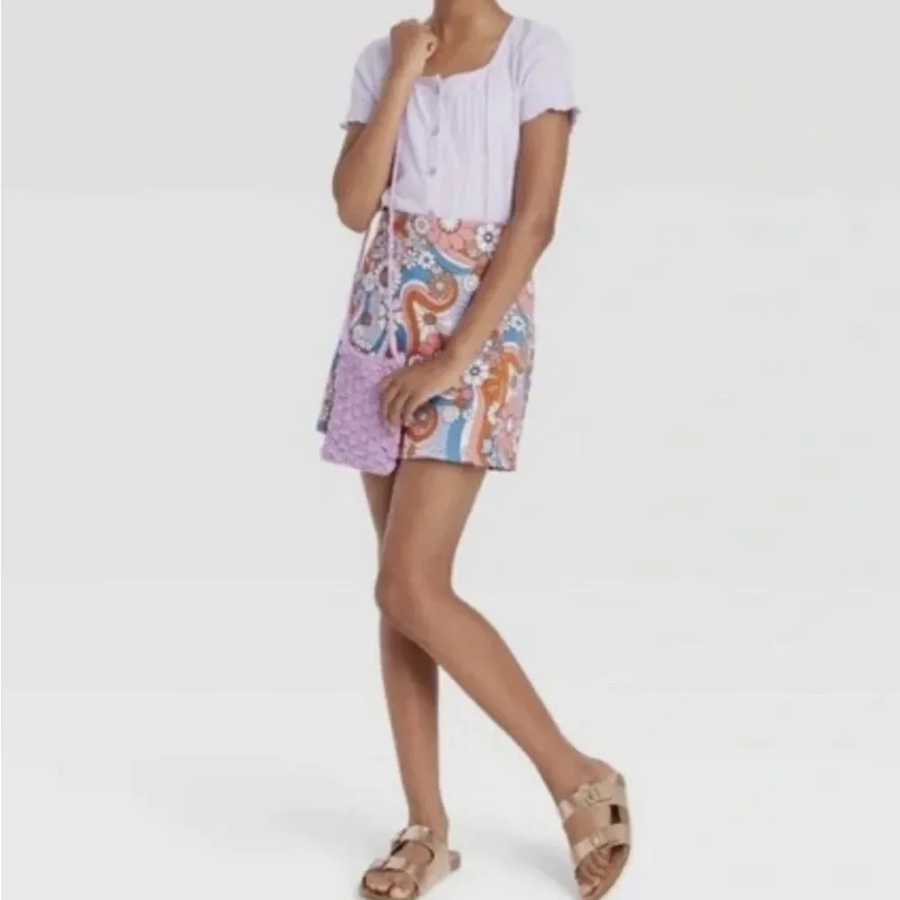Art Class NWT Pink Floral Skirt - Picture 12 of 12